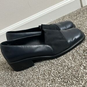 Navy loafers